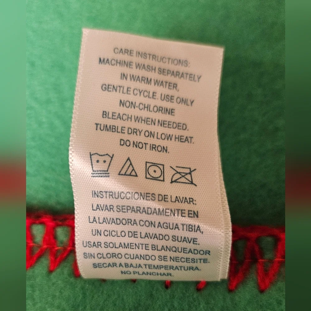 Christmas Holiday Bear Baby Blanket
